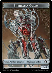 Phyrexian Golem // Energy Reserve Double-Sided Token [Modern Horizons 3 Tokens] | Odin's Place