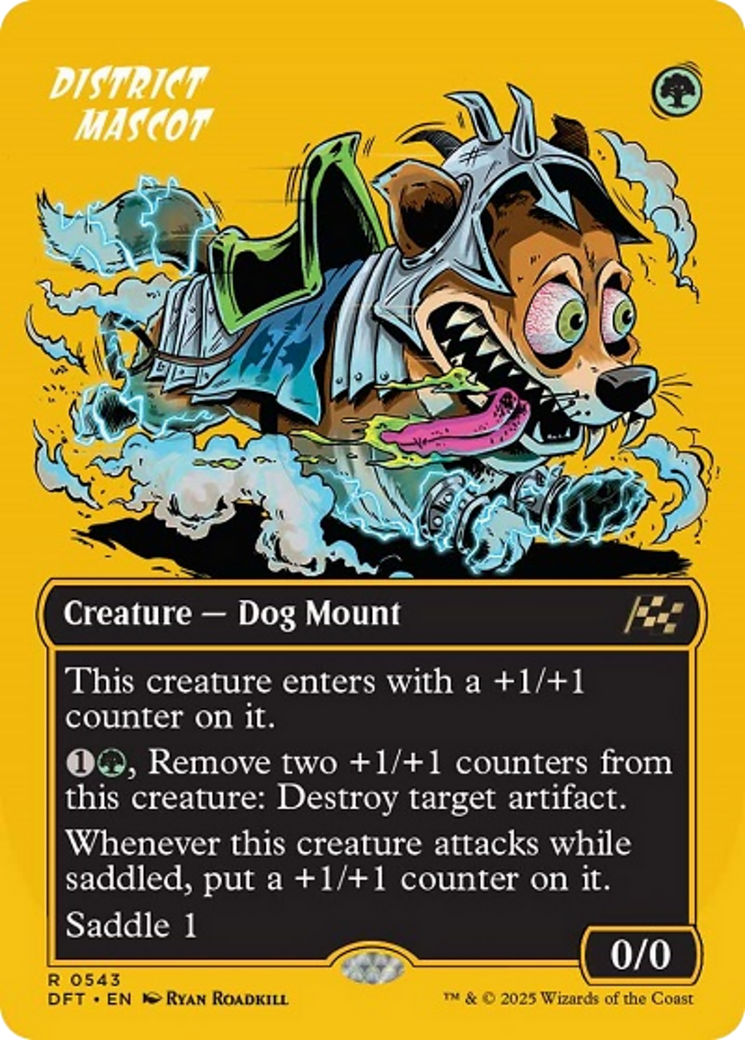 District Mascot (Borderless) (First-Place Foil) [Aetherdrift] | Odin's Place