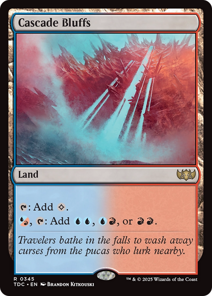 Cascade Bluffs [Tarkir: Dragonstorm Commander] | Odin's Place