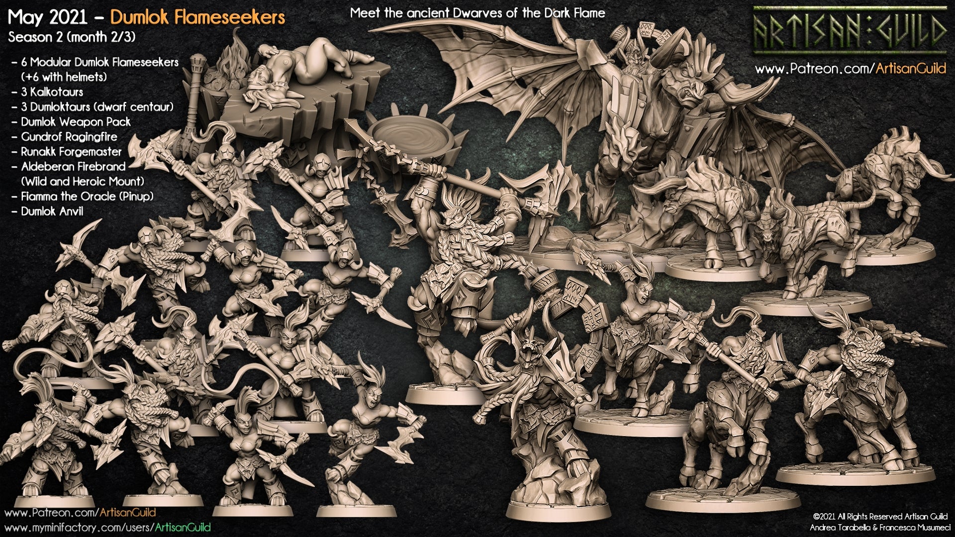 Dragon's Lair Printed Mini: Dumlok Flameseekers Set | Odin's Place