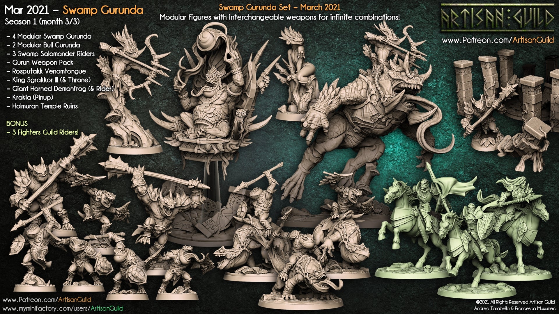 Dragon's Lair Printed Mini: Swamp Gurunda Set | Odin's Place
