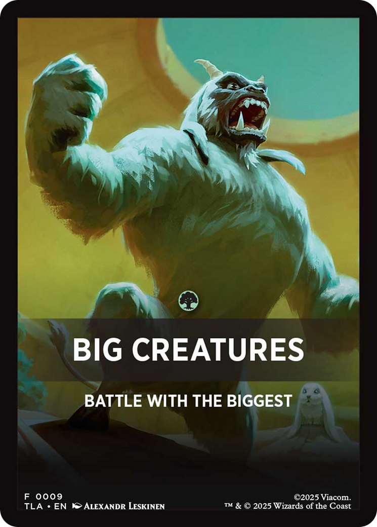 Big Creatures Theme Card [Avatar: The Last Airbender Tokens] | Odin's Place