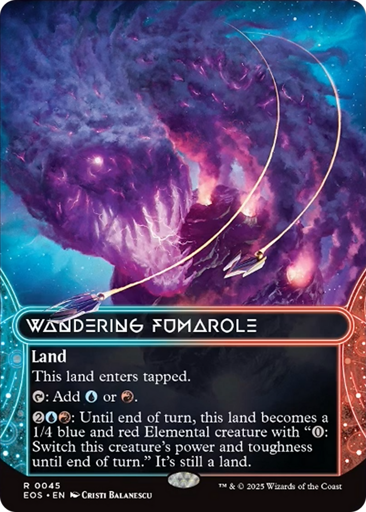 Wandering Fumarole (0045) (Borderless) [Edge of Eternities: Stellar Sights] | Odin's Place