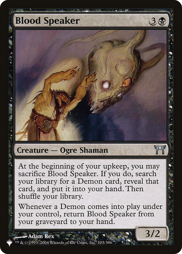 Blood Speaker [The List] | Odin's Place