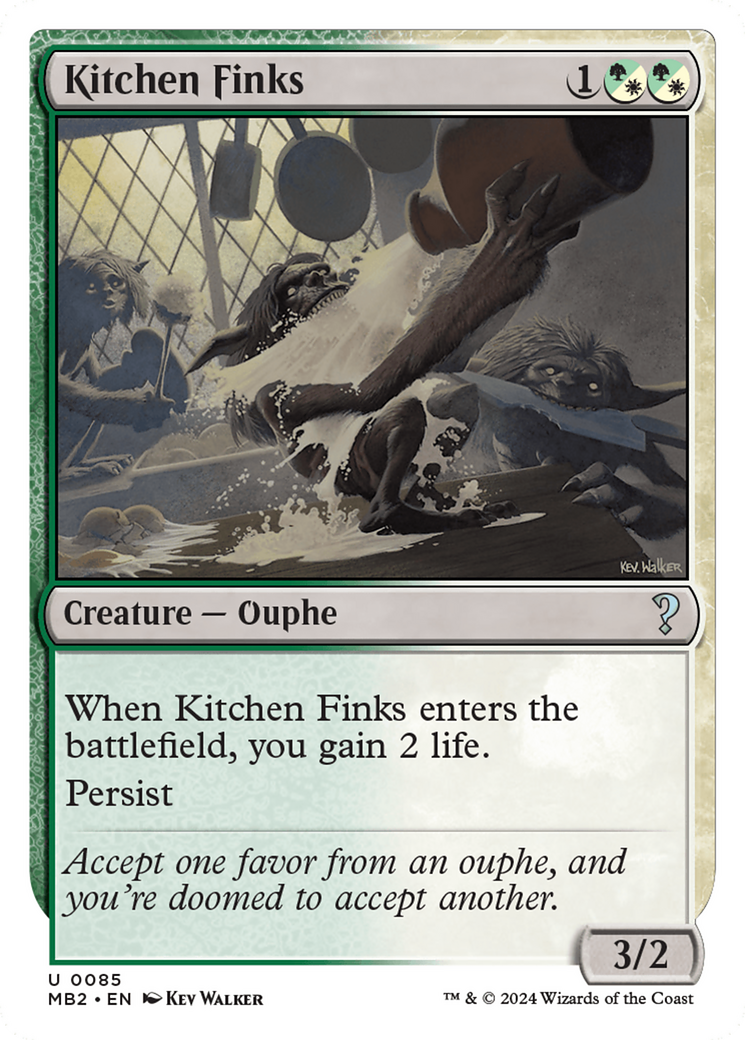 Kitchen Finks (White Border) [Mystery Booster 2] | Odin's Place