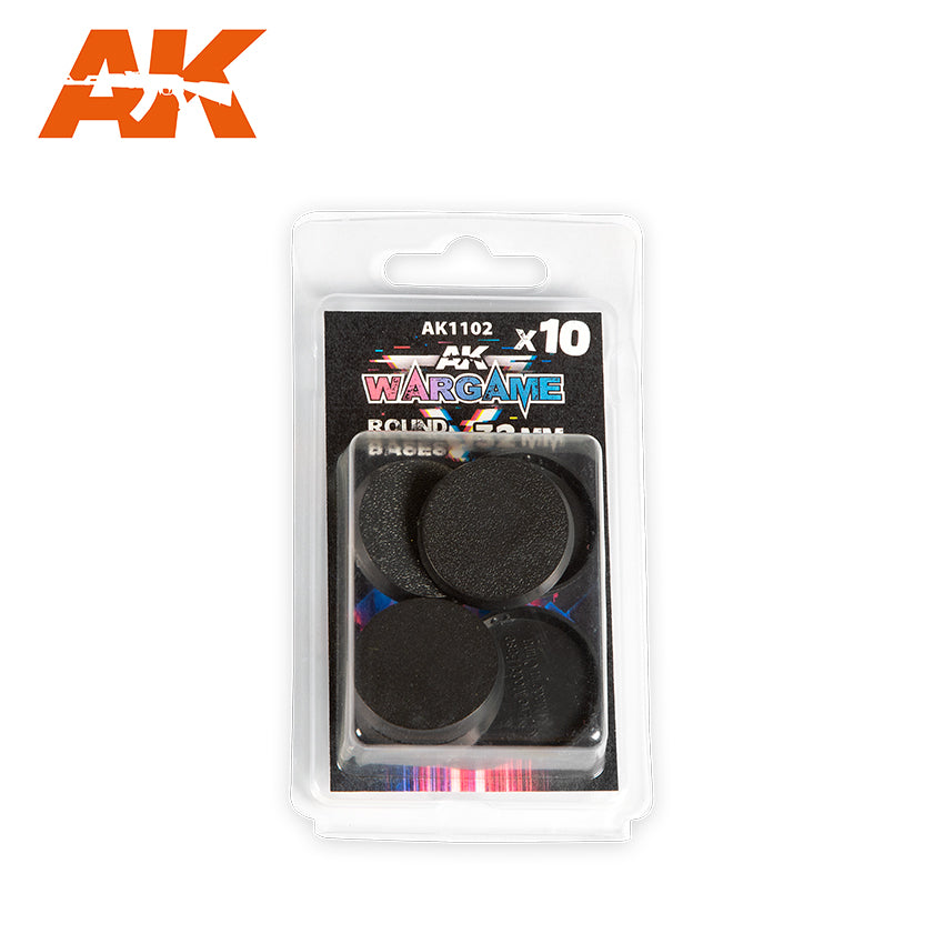 AK Interactive Plastic Wargame Bases. Round Base 32mm (10 Units) | Odin's Place