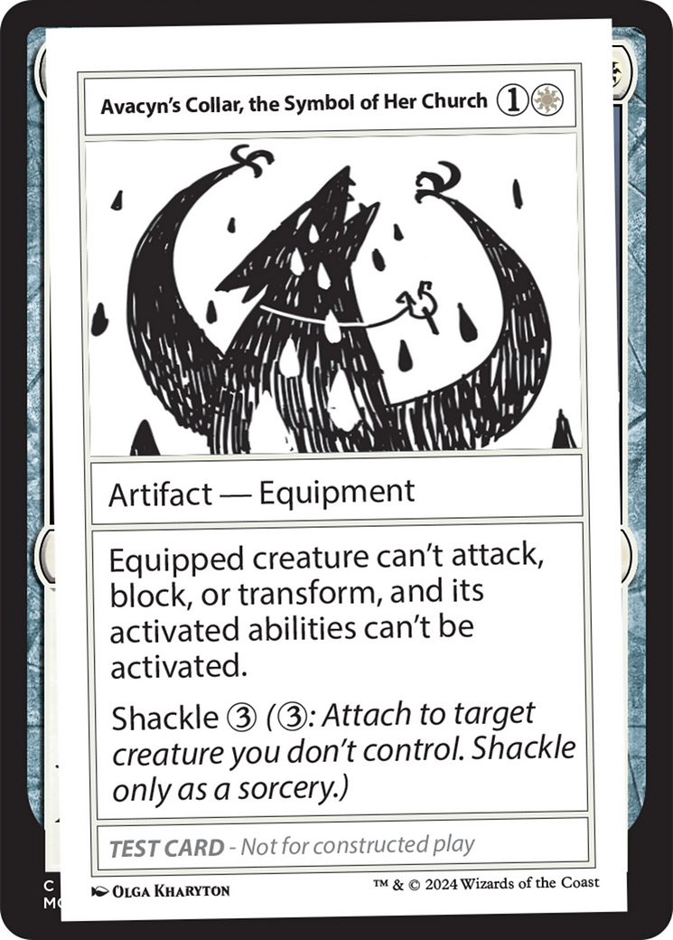 Avacyn's Collar, the Symbol of Her Church [Mystery Booster 2 Playtest Cards] | Odin's Place