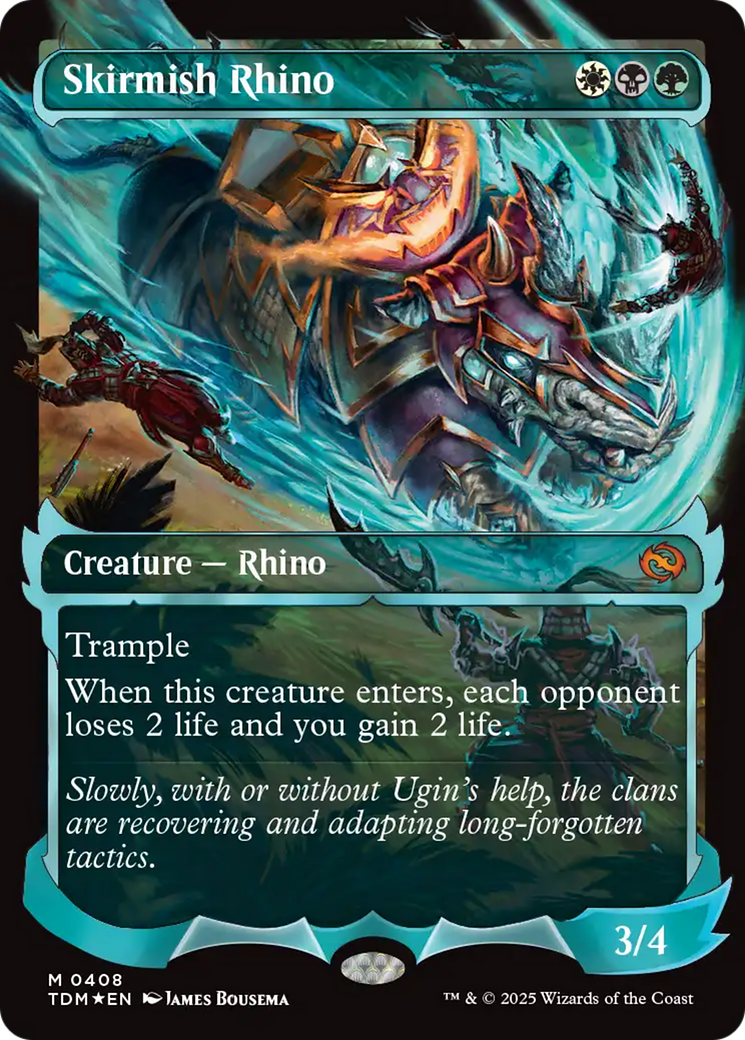 Skirmish Rhino (0408) (Showcase) [Tarkir: Dragonstorm] | Odin's Place