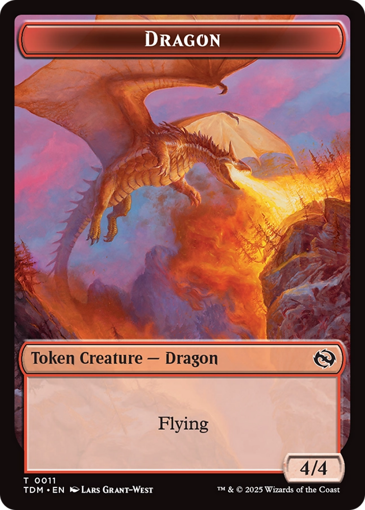Reliquary Dragon // Dragon (0011) Double-Sided Token [Tarkir: Dragonstorm Tokens] | Odin's Place