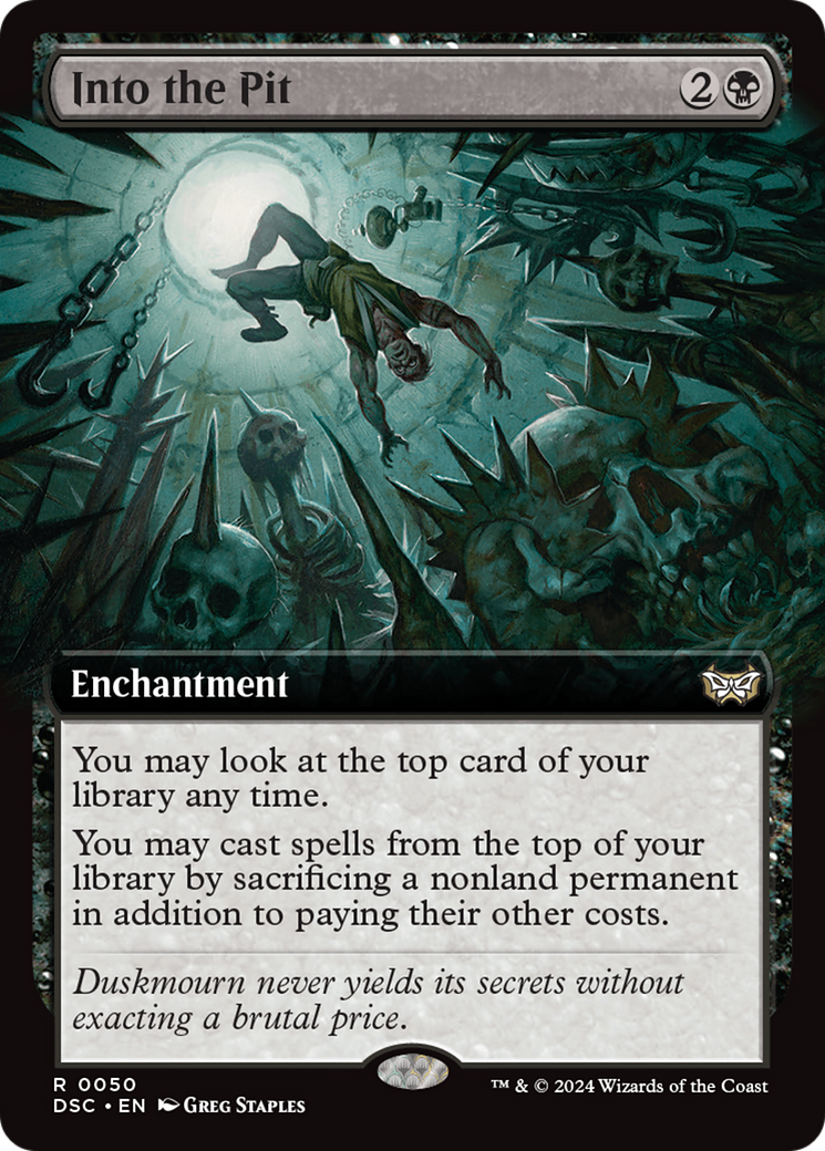 Into the Pit (Extended Art) [Duskmourn: House of Horror Commander] | Odin's Place