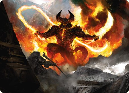 The Balrog, Durin's Bane Art Card [The Lord of the Rings: Tales of Middle-earth Art Series] | Odin's Place