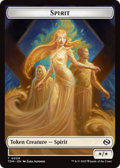 Spirit (0008) // Spirit (0009) Double-Sided Token [Tarkir: Dragonstorm Tokens] | Odin's Place