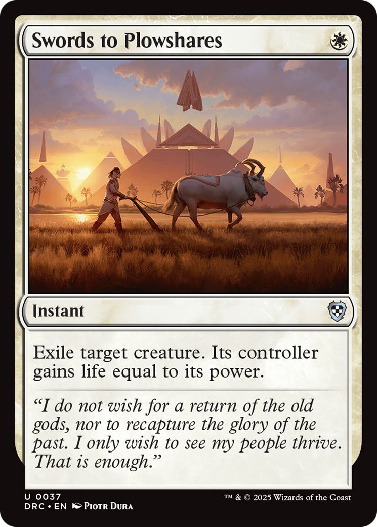 Swords to Plowshares [Aetherdrift Commander] | Odin's Place