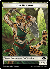 Cat Warrior // Energy Reserve Double-Sided Token [Modern Horizons 3 Tokens] | Odin's Place