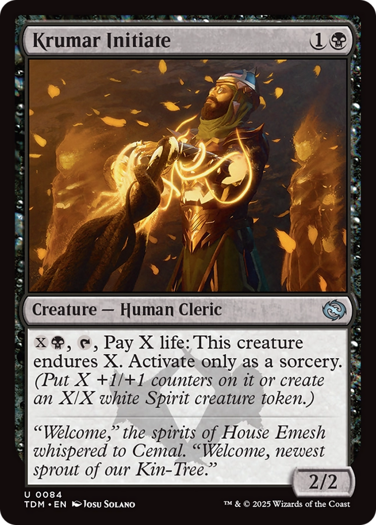Krumar Initiate [Tarkir: Dragonstorm] | Odin's Place