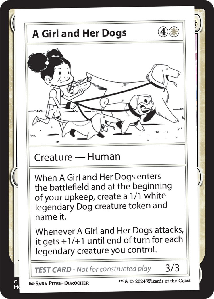 A Girl and Her Dogs [Mystery Booster 2 Playtest Cards] | Odin's Place