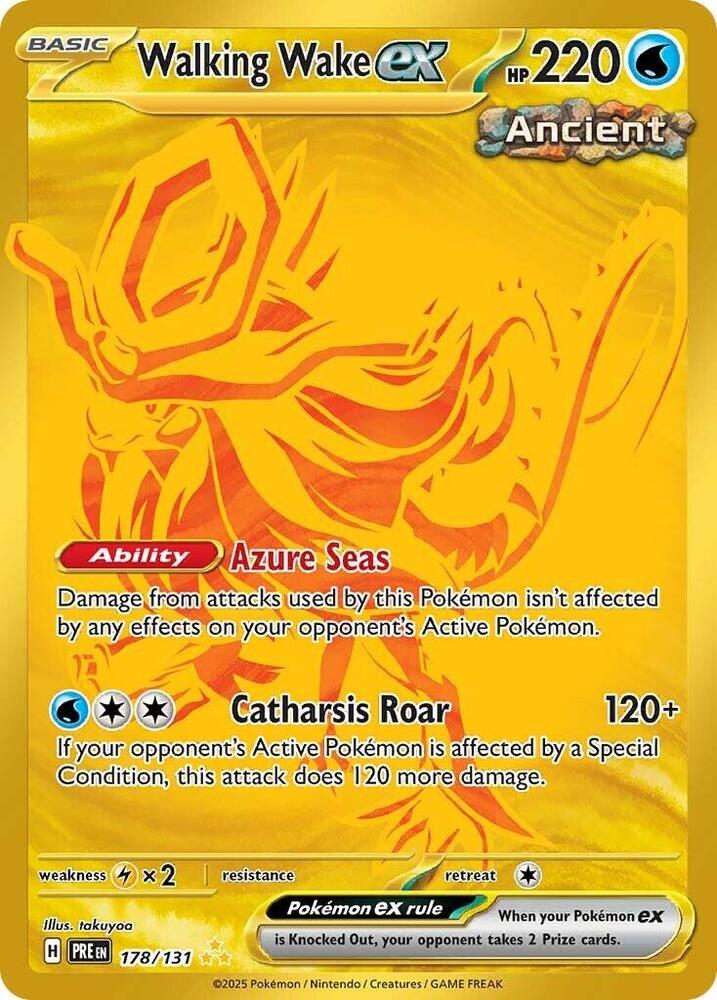 Walking Wake ex (178/131) [Scarlet & Violet: Prismatic Evolutions] | Odin's Place