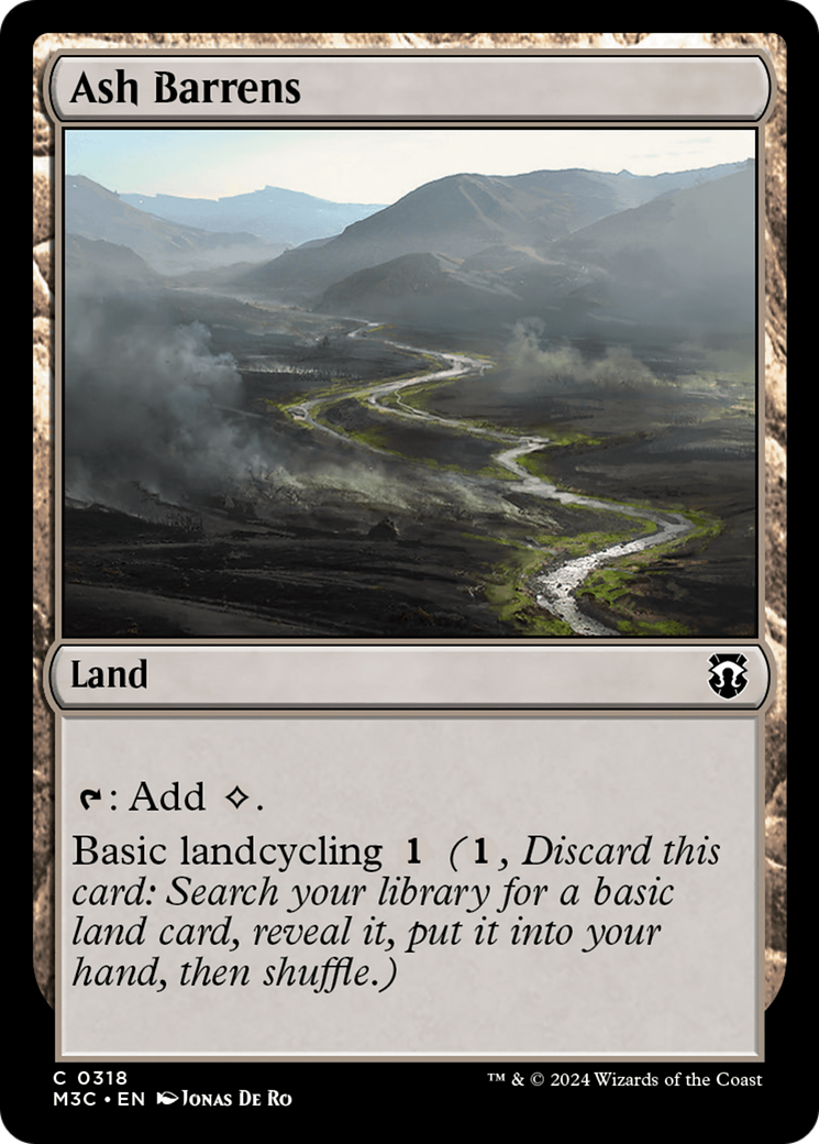 Ash Barrens (Ripple Foil) [Modern Horizons 3 Commander] | Odin's Place
