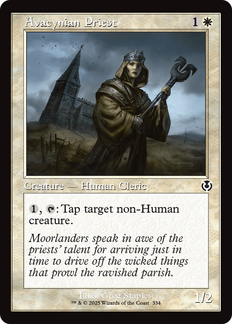 Avacynian Priest (Retro Frame) [Innistrad Remastered] | Odin's Place