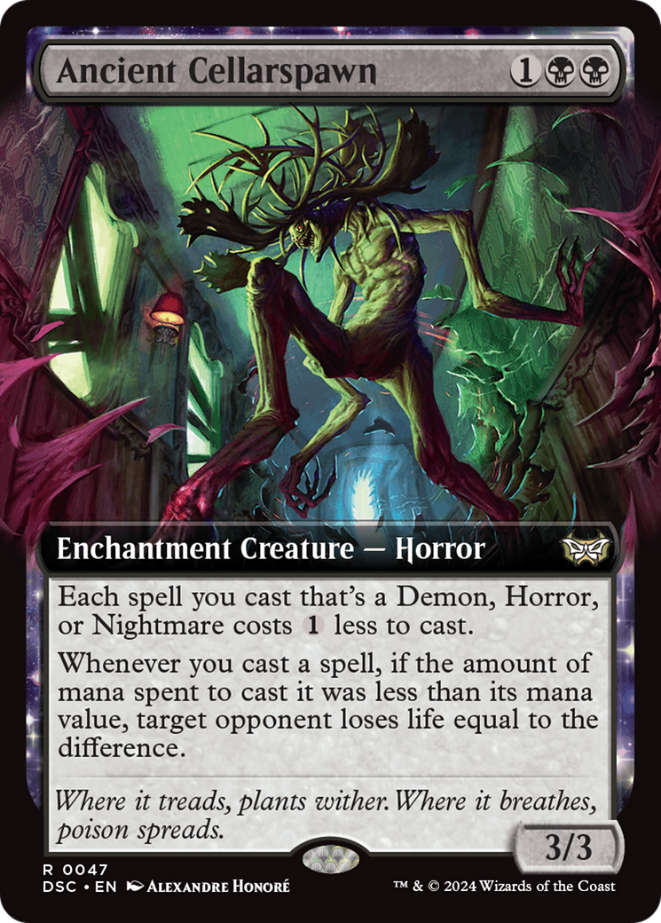 Ancient Cellarspawn (Extended Art) [Duskmourn: House of Horror Commander] | Odin's Place