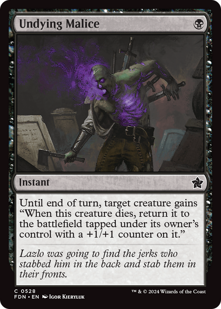 Undying Malice [Foundations] | Odin's Place