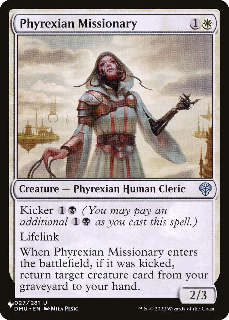 Phyrexian Missionary [The List] | Odin's Place