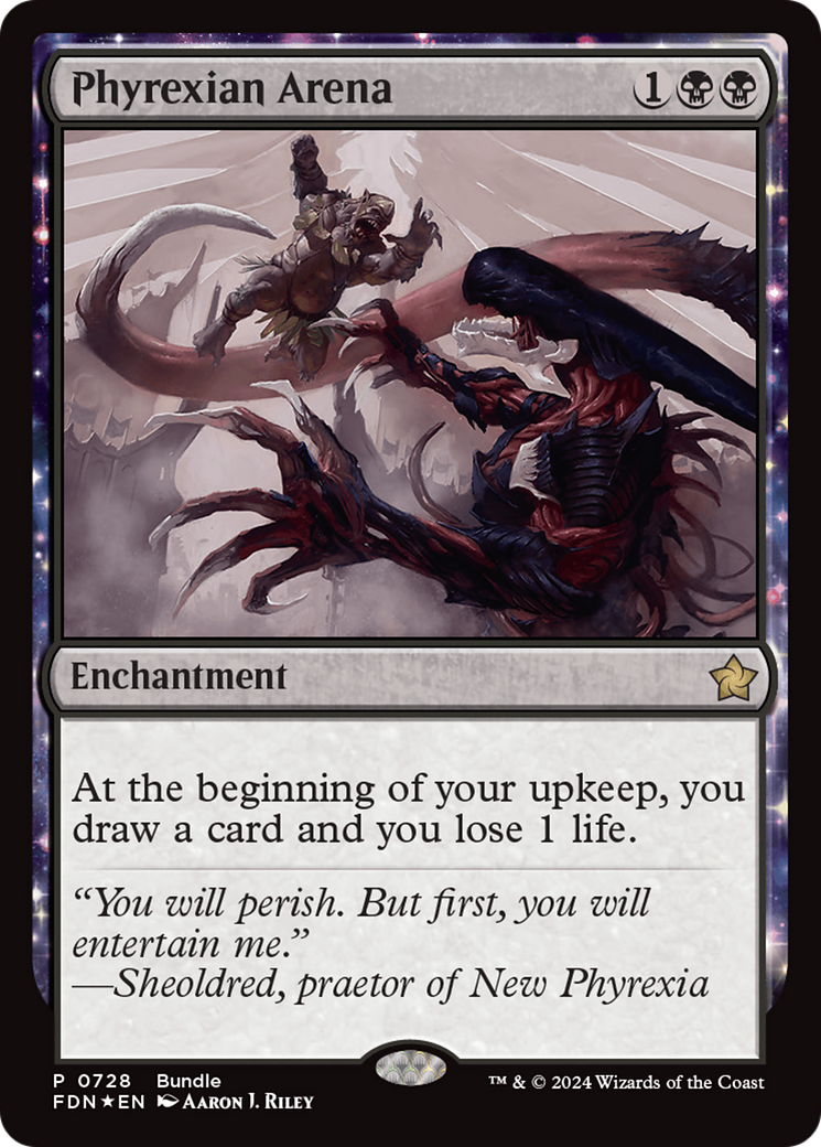 Phyrexian Arena (Bundle) [Foundations Promos] | Odin's Place