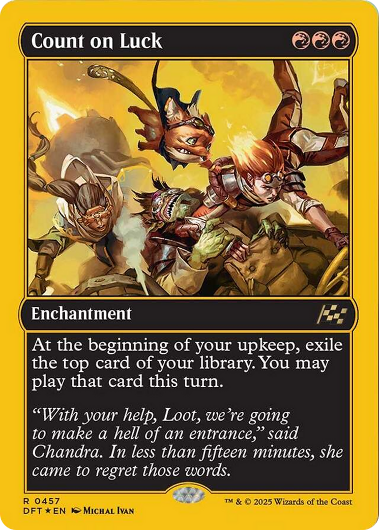 Count on Luck (First-Place Foil) [Aetherdrift] | Odin's Place
