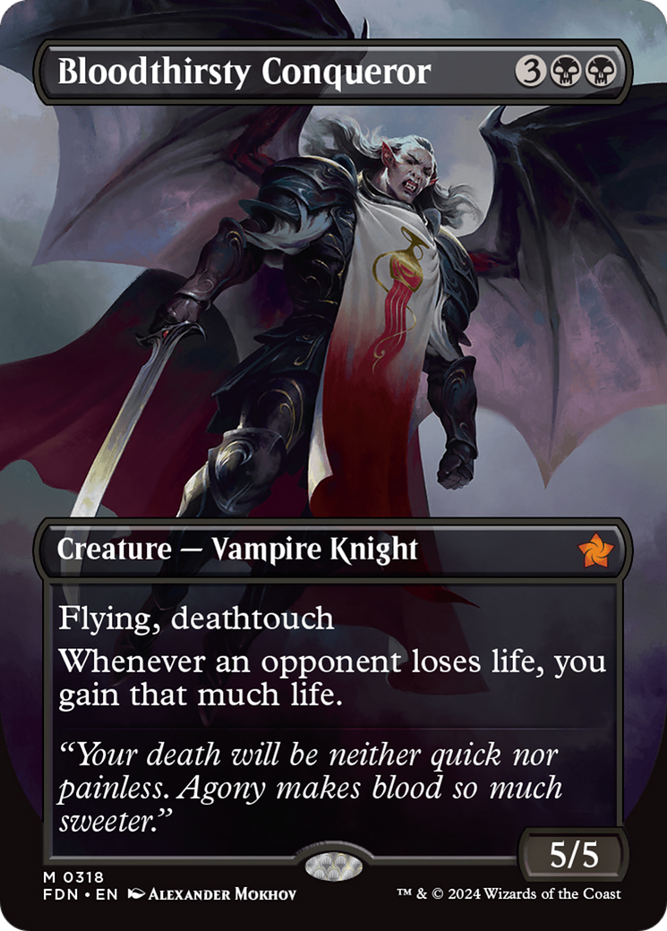 Bloodthirsty Conqueror (Borderless) [Foundations] | Odin's Place
