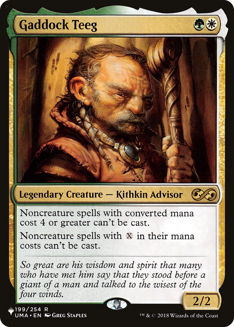 Gaddock Teeg [The List] | Odin's Place