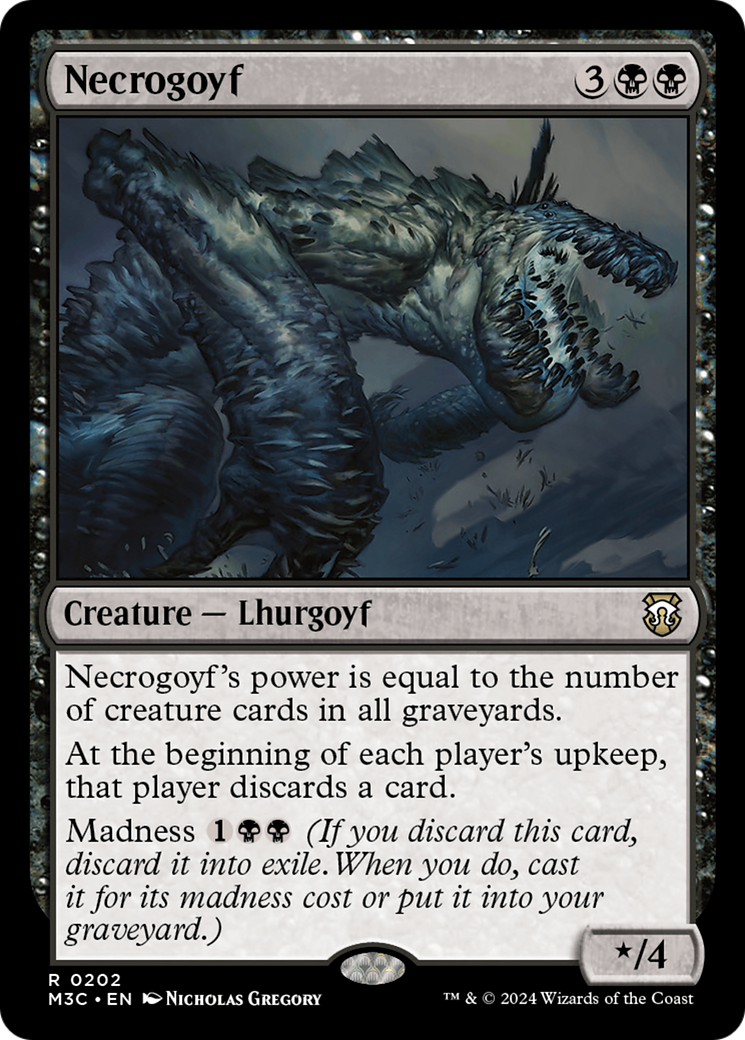 Necrogoyf (Ripple Foil) [Modern Horizons 3 Commander] | Odin's Place