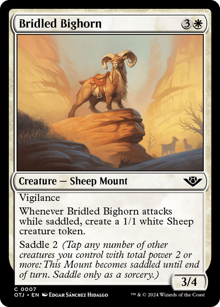 Bridled Bighorn [Outlaws of Thunder Junction] | Odin's Place