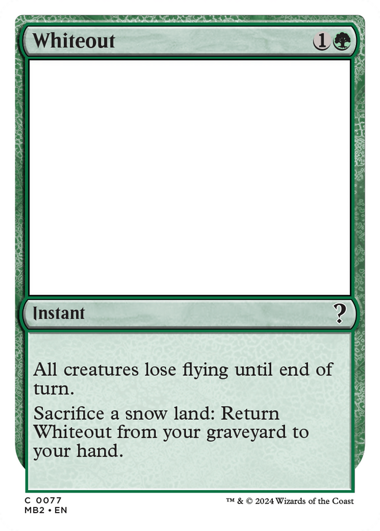 Whiteout [Mystery Booster 2] | Odin's Place