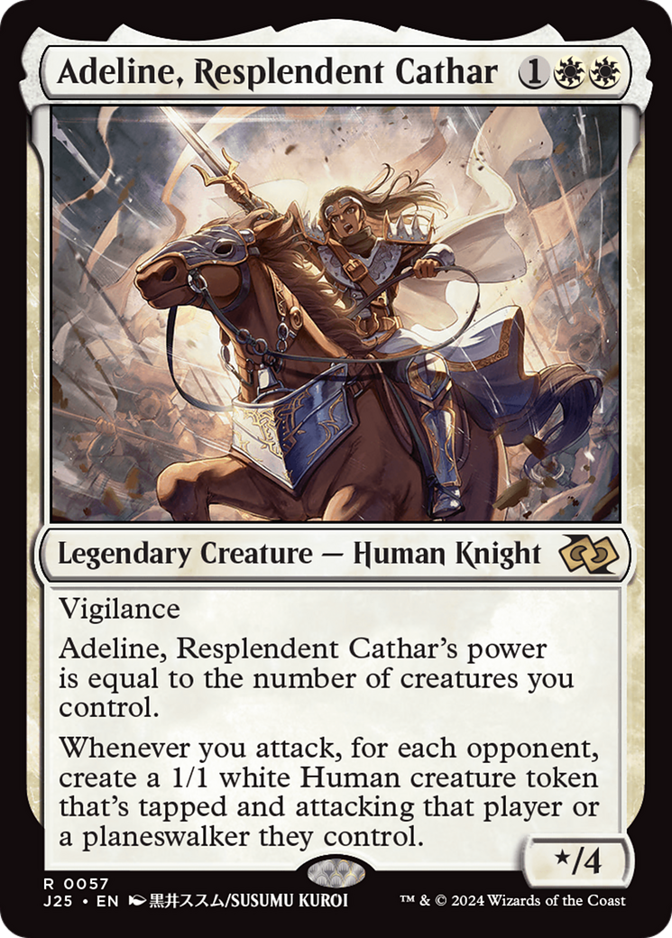 Adeline, Resplendent Cathar (Anime) [Foundations Jumpstart] | Odin's Place
