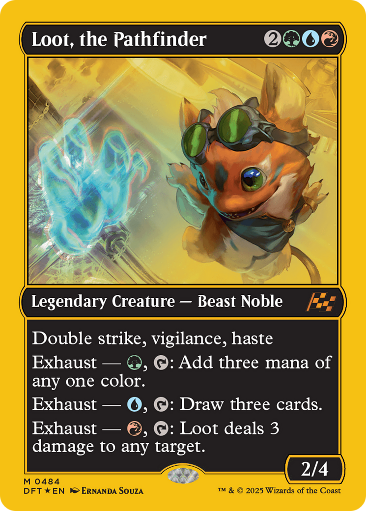 Loot, the Pathfinder (First-Place Foil) [Aetherdrift] | Odin's Place