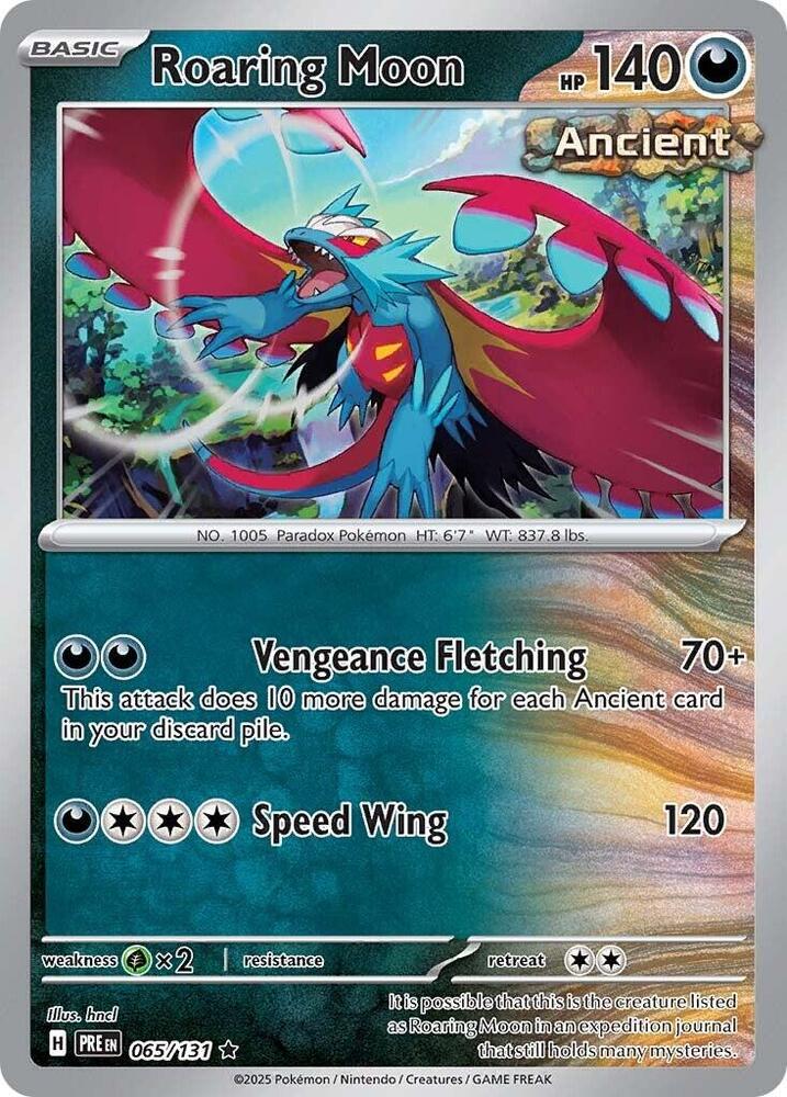 Roaring Moon (065/131) [Scarlet & Violet: Prismatic Evolutions] | Odin's Place