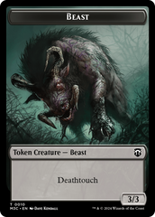 Beast (0010) // Shapeshifter (0008) Double-Sided Token [Modern Horizons 3 Commander Tokens] | Odin's Place