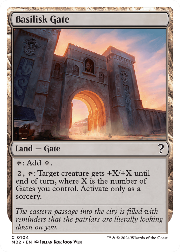 Basilisk Gate (White Border) [Mystery Booster 2] | Odin's Place