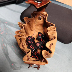 Crimson Knight Leatherworks Mini Dragon Dice Pouch | Odin's Place