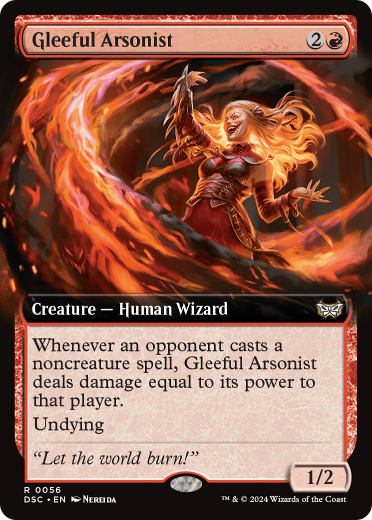 Gleeful Arsonist (Extended Art) [Duskmourn: House of Horror Commander] | Odin's Place
