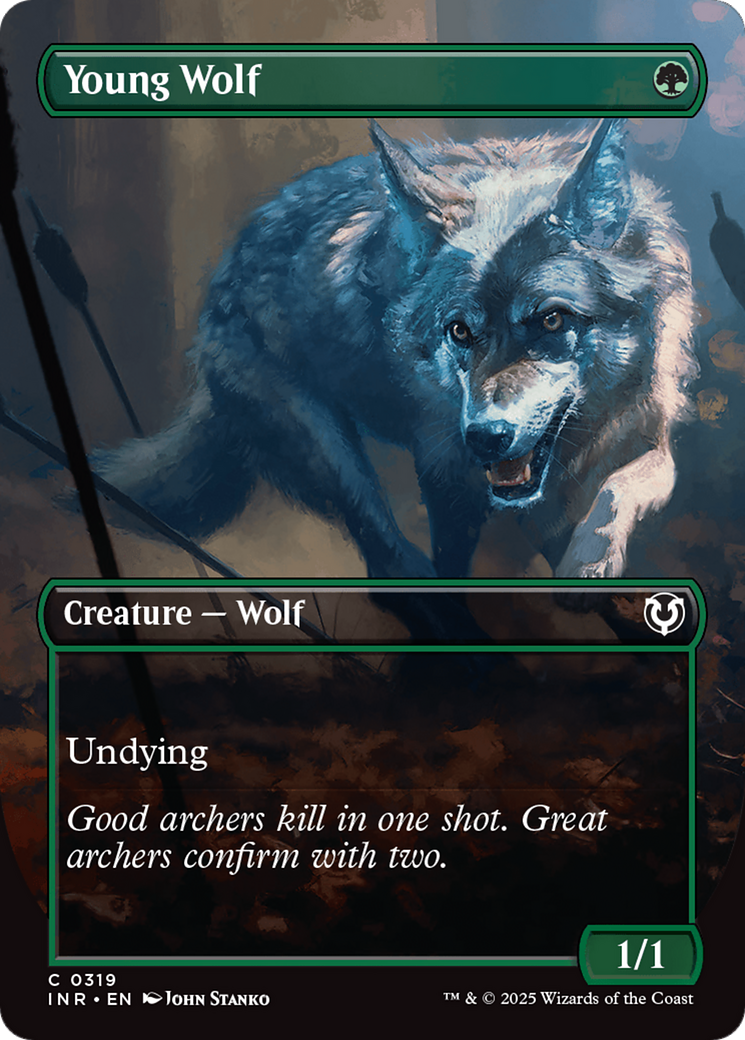 Young Wolf (Borderless) [Innistrad Remastered] | Odin's Place