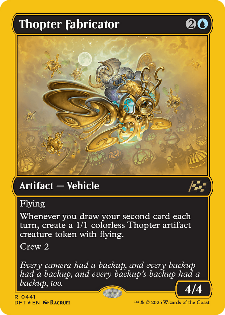 Thopter Fabricator (First-Place Foil) [Aetherdrift] | Odin's Place