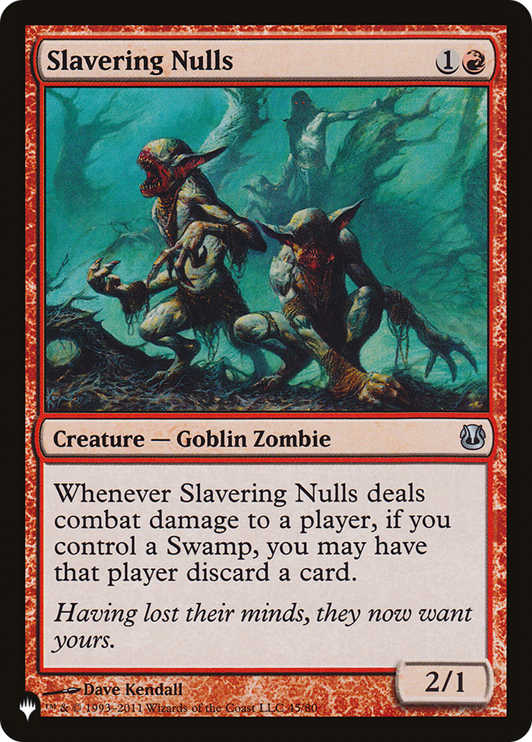 Slavering Nulls [The List] | Odin's Place