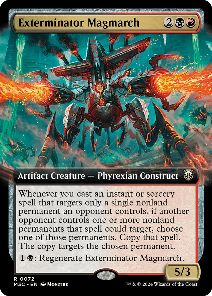 Exterminator Magmarch (Extended Art) (Ripple Foil) [Modern Horizons 3 Commander] | Odin's Place