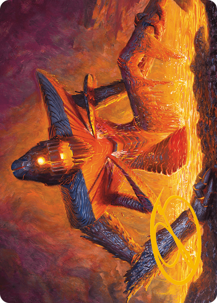 Molten Gatekeeper Art Card (Gold-Stamped Signature) [Modern Horizons 3 Art Series] | Odin's Place
