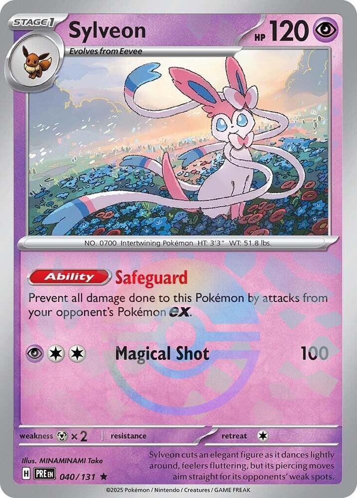 Sylveon (040/131) (Poke Ball Pattern) [Scarlet & Violet: Prismatic Evolutions] | Odin's Place