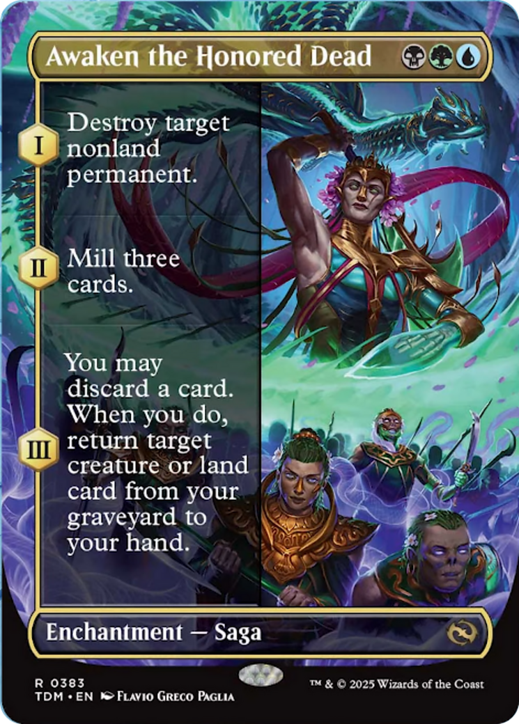 Awaken the Honored Dead (Borderless) [Tarkir: Dragonstorm] | Odin's Place