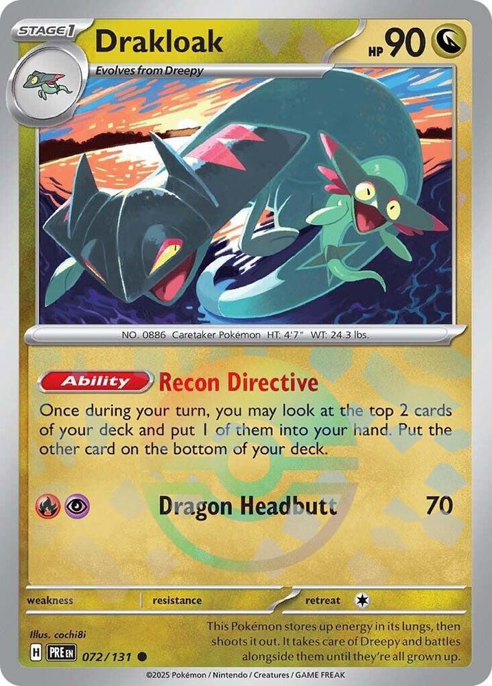 Drakloak (072/131) (Poke Ball Pattern) [Scarlet & Violet: Prismatic Evolutions] | Odin's Place