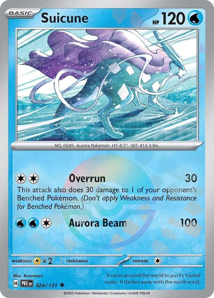 Suicune (024/131) (Poke Ball Pattern) [Scarlet & Violet: Prismatic Evolutions] | Odin's Place