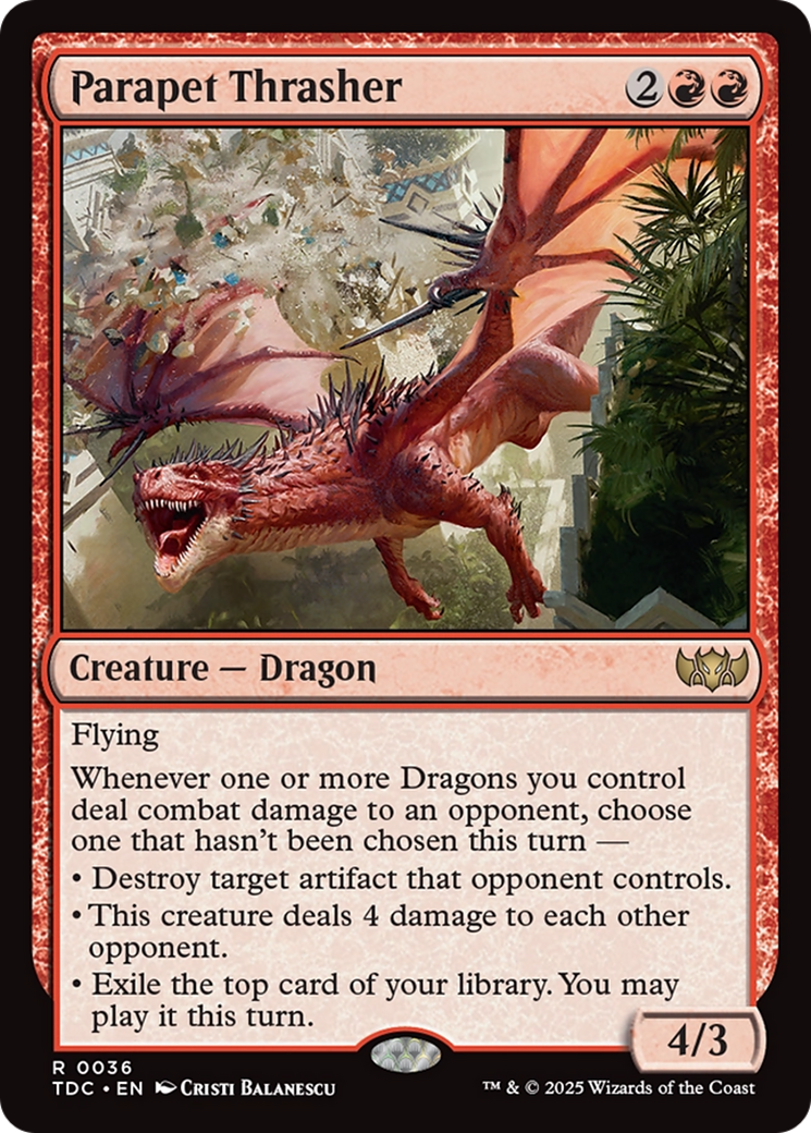 Parapet Thrasher [Tarkir: Dragonstorm Commander] | Odin's Place